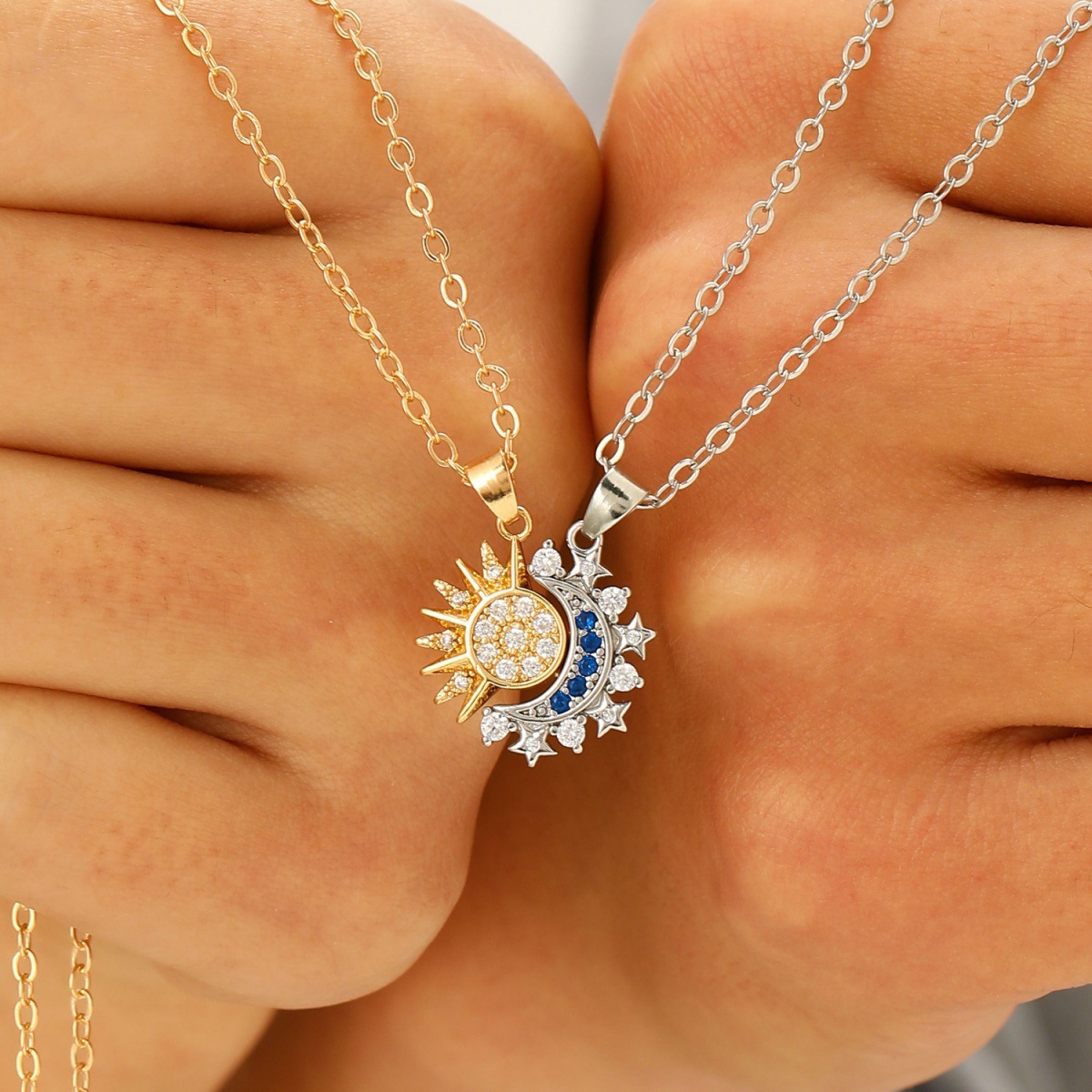 2Pcs Magnetic Couple Matching  - Magnetic Couple Matching Necklaces recension och pris