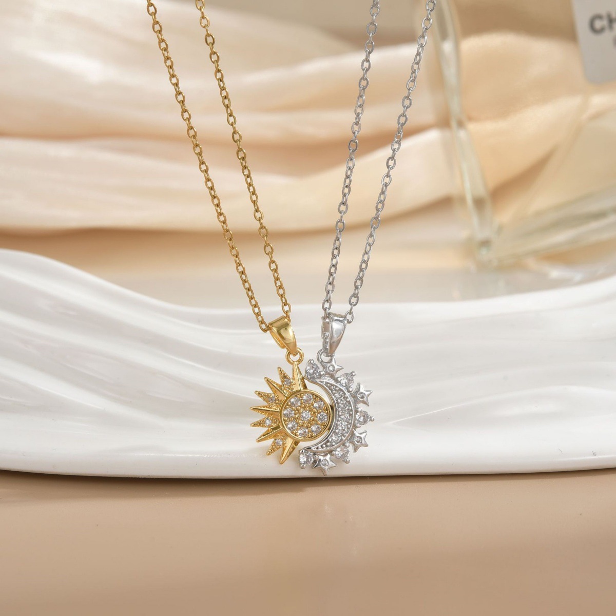 2Pcs Magnetic Couple Matching  - Magnetic Couple Matching Necklaces recension och pris